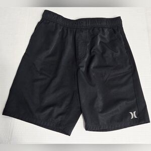 Black Hurley Athletic Style Shorts Boys size XL 14/16